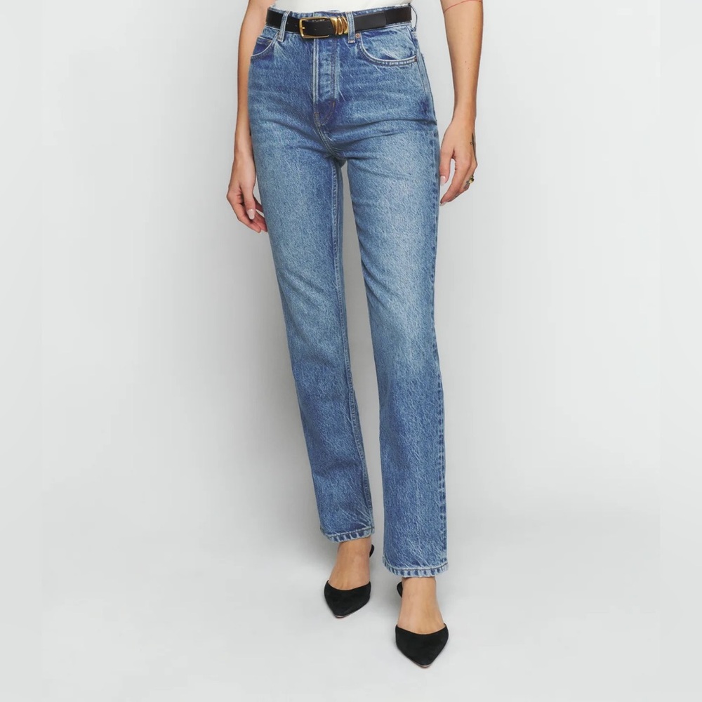 NWOT Reformation Cynthia High Rise Straight Jeans